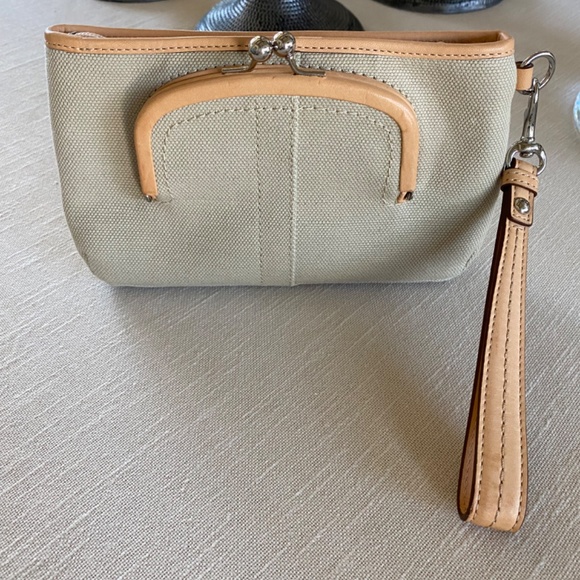 Coach Canvas/Leather Wristlet - Picture 3 of 6